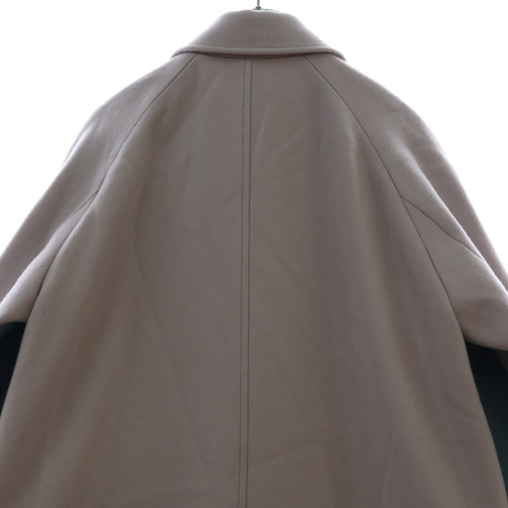 PS Paul Smith(ピーエスバイポールスミス) 2B ウールカルゼ ダブル ロングコート ブルー レディース 235353