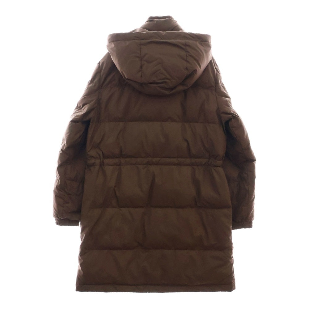 PS Paul Smith(ピーエスバイポールスミス) SPRAY SWIRL ウィメンズ ジップアップ ロングダウンコート ブラウン レディース 235350