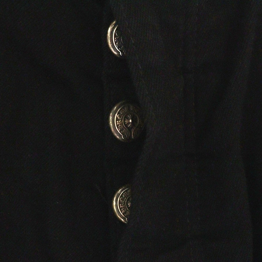 CHROME HEARTS(クロムハーツ) FLEURKNEE FATIGUE PANTS フレアニー ファティーグ カーゴパンツ ブラック/シルバー