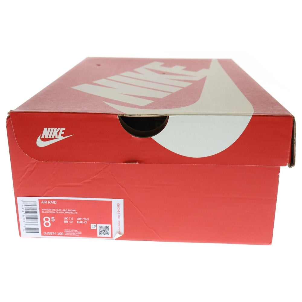 NIKE(ナイキ) AIR RAID WHITE GUM エアレイド ホワイトガム ミッドカットスニーカー ホワイト US8.5/26.5cm DJ5974-100