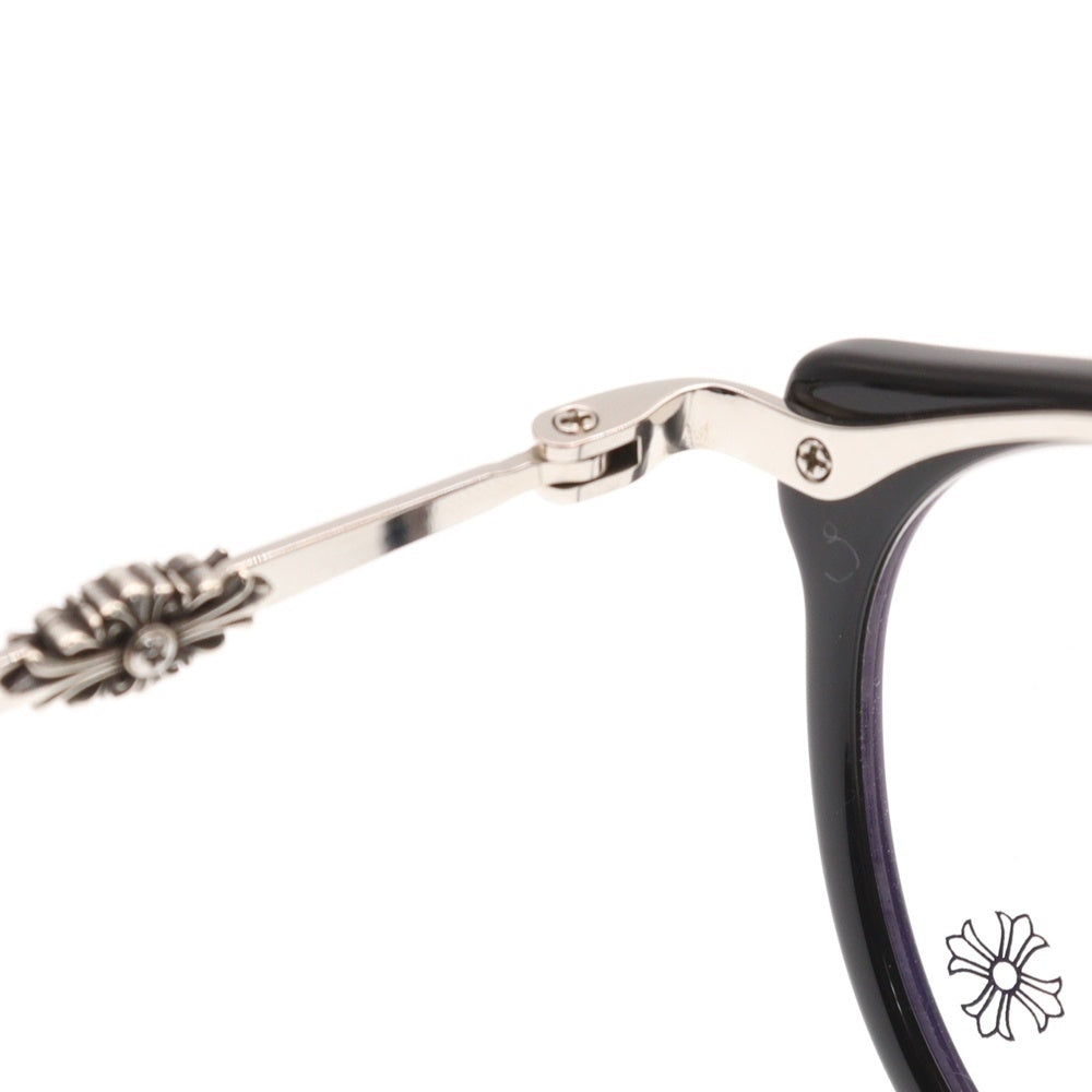 CHROME HEARTS(クロムハーツ) DIG BIG ディッグぐビッグ ボストンサングラス メガネ ブラック/シルバー