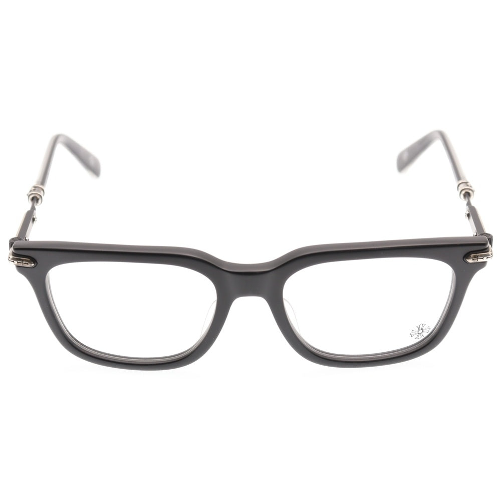 CHROME HEARTS(クロムハーツ) TRESTICLES CH クロステンプル マッドフレーム ウェリントン サングラス メガネ ブラック/シルバー