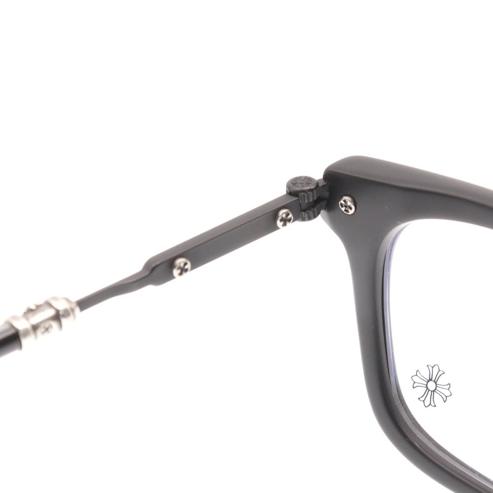 CHROME HEARTS(クロムハーツ) TRESTICLES CH クロステンプル マッドフレーム ウェリントン サングラス メガネ ブラック/シルバー