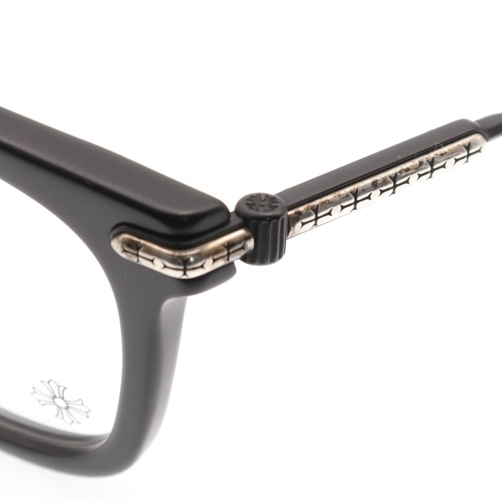 CHROME HEARTS(クロムハーツ) TRESTICLES CH クロステンプル マッドフレーム ウェリントン サングラス メガネ ブラック/シルバー