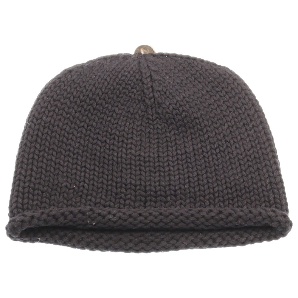 CHROME HEARTS(クロムハーツ) BEANIE CASH クロスパッチ カシミヤ ニットキャップ ビーニー 帽子 ブラック
