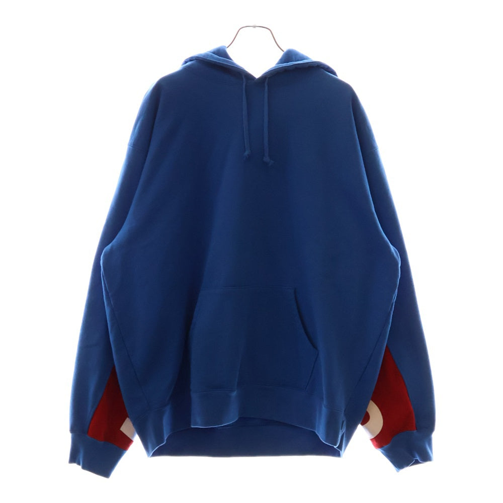 SUPREME(シュプリーム) 22SS Cropped Panels Hooded Sweatshirt Bright Blue クロップドパネル プルオーバーパーカー ブライトブルー フーディ