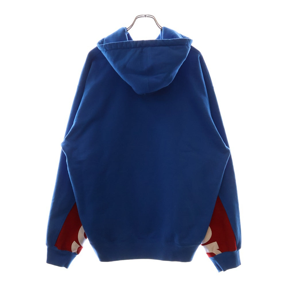 SUPREME(シュプリーム) 22SS Cropped Panels Hooded Sweatshirt Bright Blue クロップドパネル プルオーバーパーカー ブライトブルー フーディ