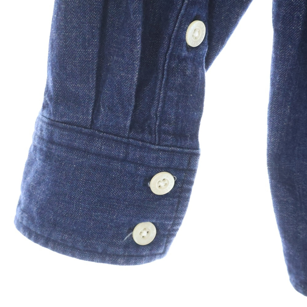 WTAPS(ダブルタップス) 24AW COTTON.CHAMBRAY マルチポケット コットン 長袖シャツ インディゴ 242WVDT-SHM02