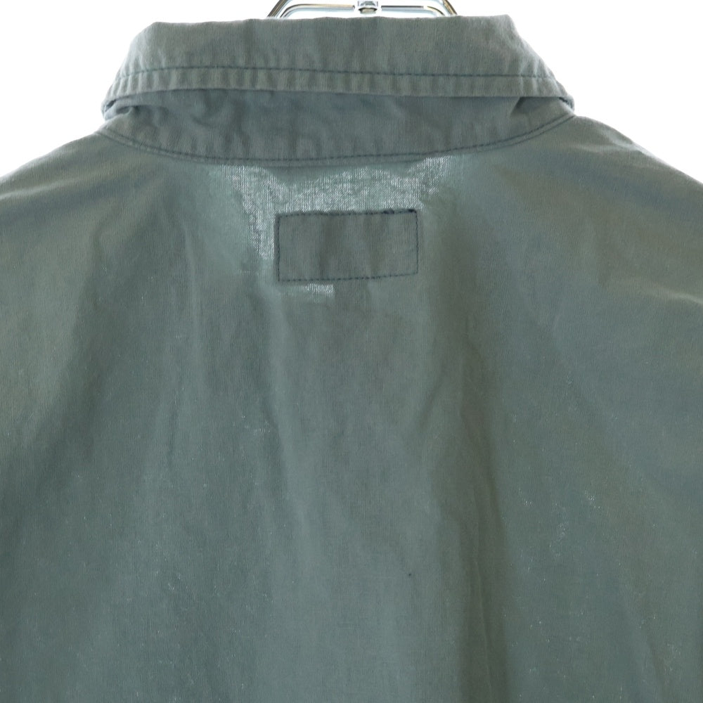 DESCENDANT(ディセンダント) KEYS LS SHIRT ピグメントダイ加工 長袖シャツ グリーン