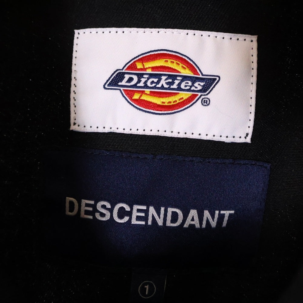 DESCENDANT(ディセンダント) ×Diekies 6535 WORK JACKET ディッキーズ ワークジャケット ブラック 51VFDS-JKM01
