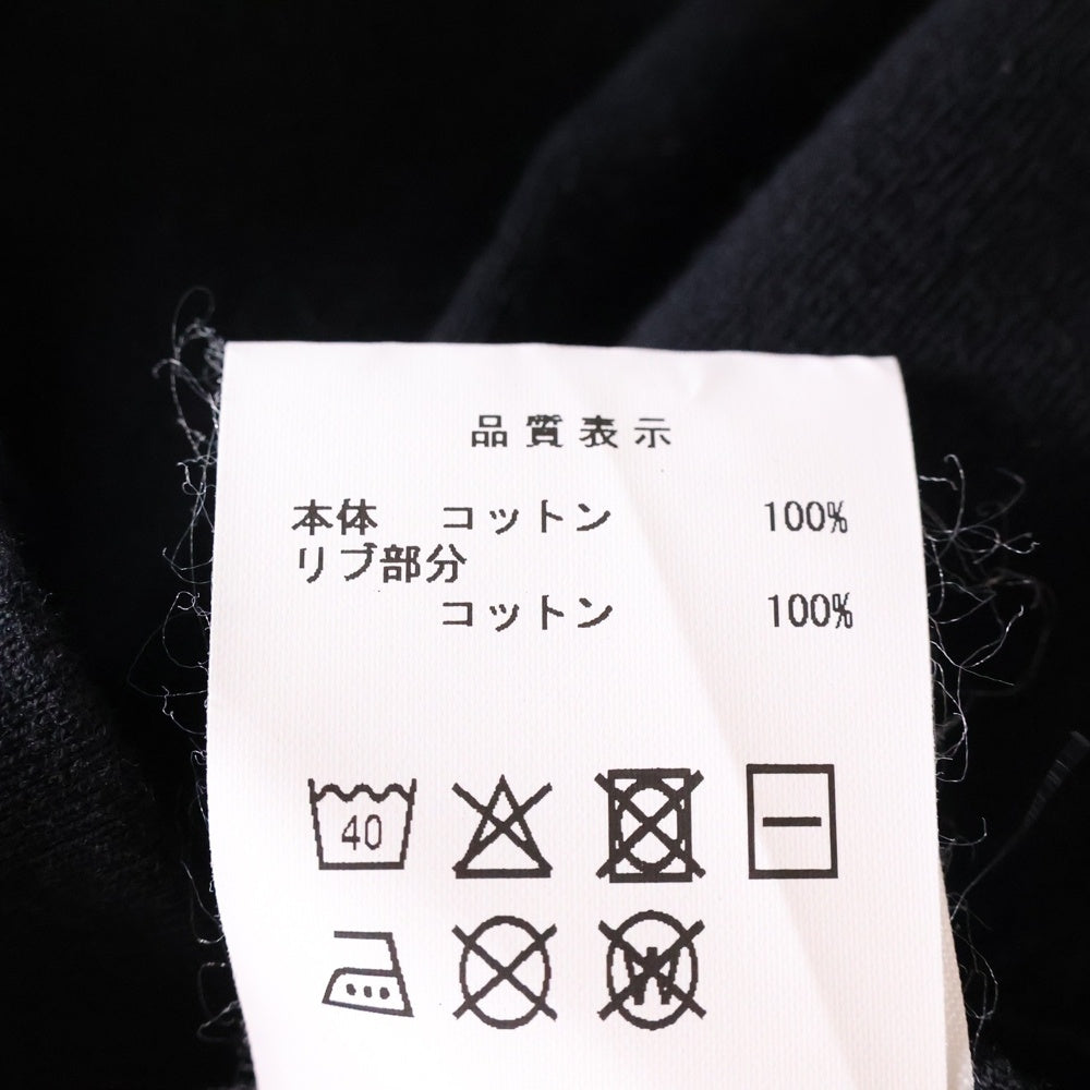 DESCENDANT(ディセンダント) PORT SWITCHING SS バックプリント 半袖Tシャツ カットソー ブラック