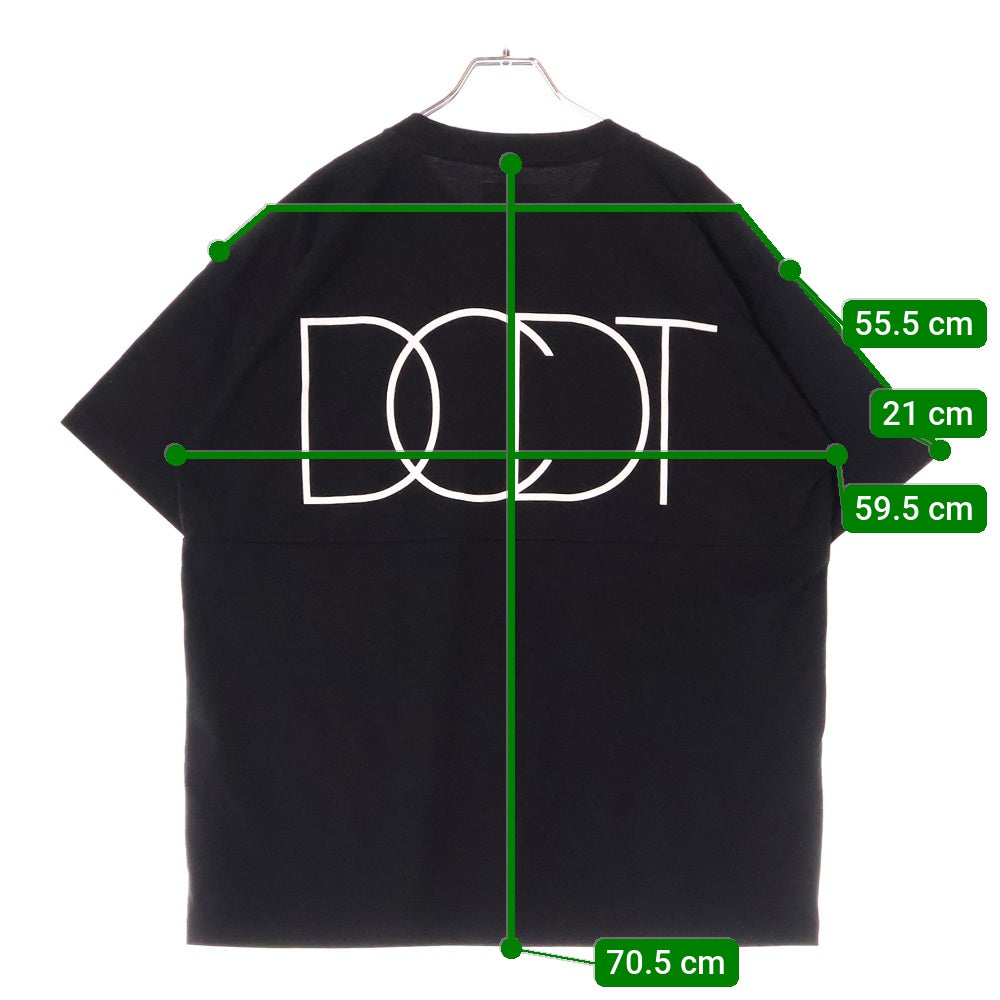 DESCENDANT(ディセンダント) PORT SWITCHING SS バックプリント 半袖Tシャツ カットソー ブラック