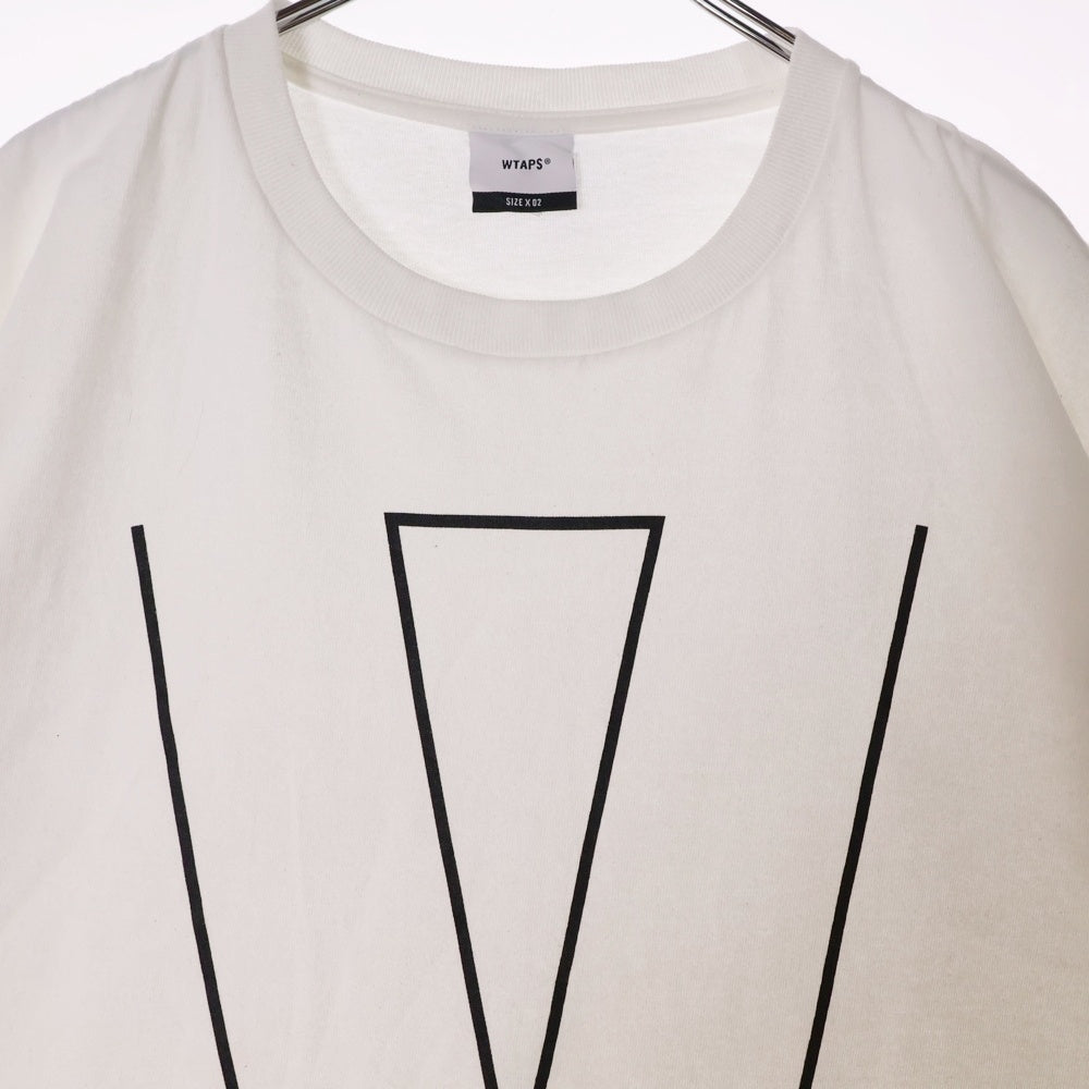 WTAPS(ダブルタップス) 24SS VV/SS/COTTON フロントプリント 半袖Tシャツ カットソー ホワイト 241ATDT-STM09S