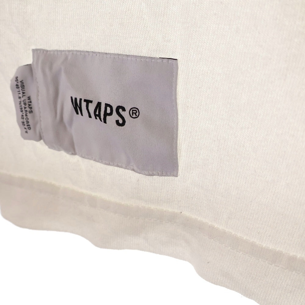 WTAPS(ダブルタップス) 24SS VV/SS/COTTON フロントプリント 半袖Tシャツ カットソー ホワイト 241ATDT-STM09S