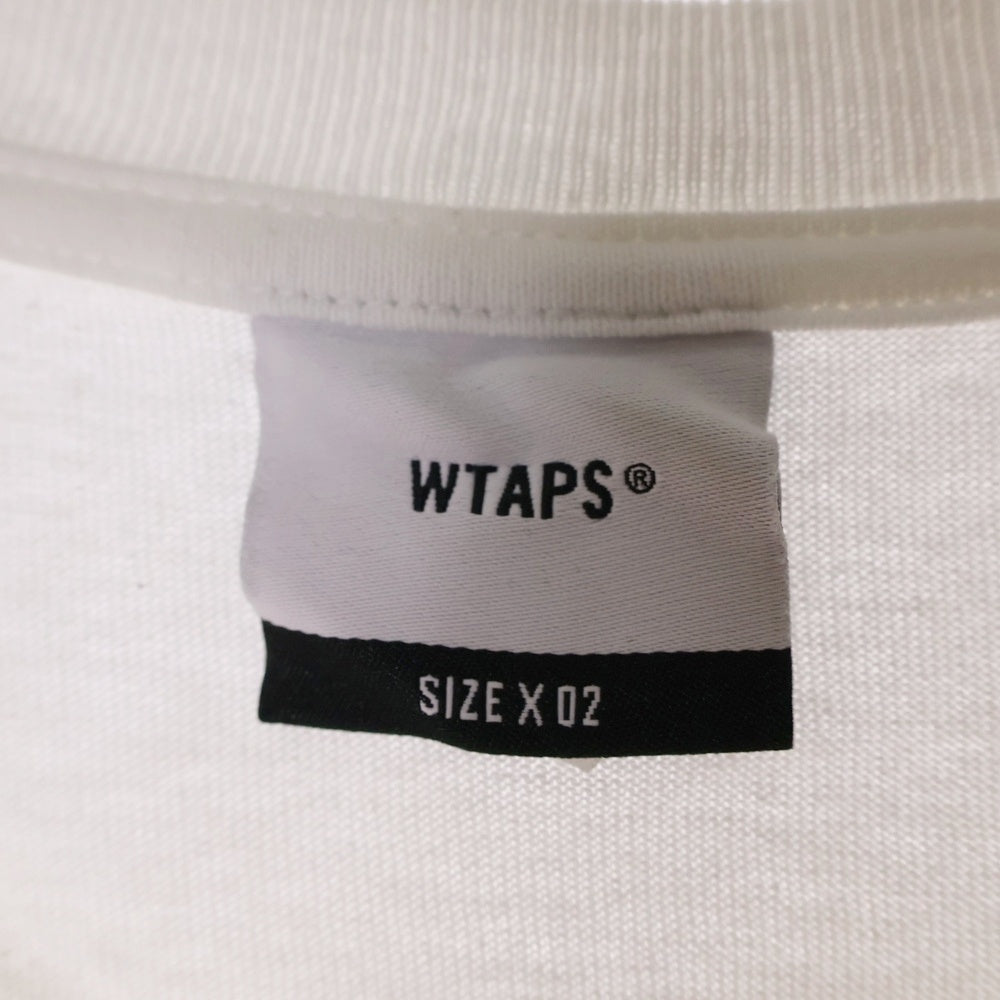 WTAPS(ダブルタップス) 24SS VV/SS/COTTON フロントプリント 半袖Tシャツ カットソー ホワイト 241ATDT-STM09S