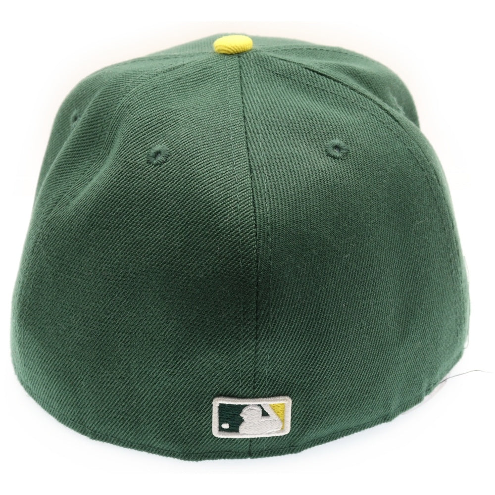 NEW ERA(ニューエラ) アスレチックス ベースボールキャップ 帽子 グリーン/イエロー