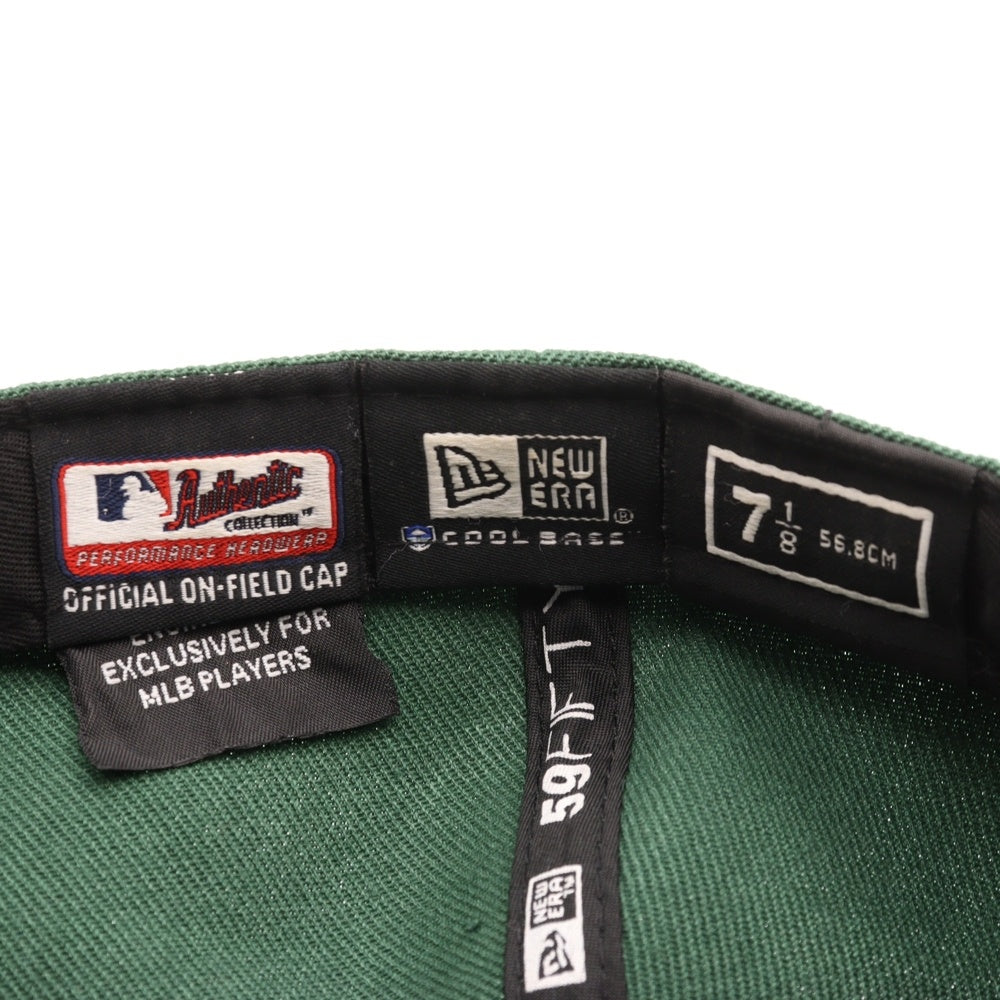 NEW ERA(ニューエラ) アスレチックス ベースボールキャップ 帽子 グリーン/イエロー