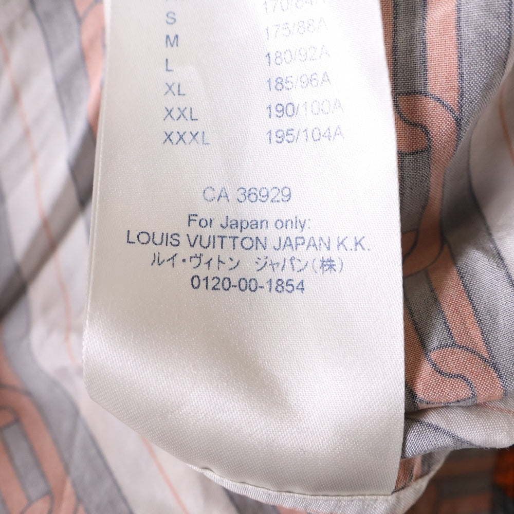 LOUIS VUITTON(ルイヴィトン) 19AW 総柄 チェーンデザイン シルク混 長袖シャツ マルチカラー RM192M NLJ HHS17W