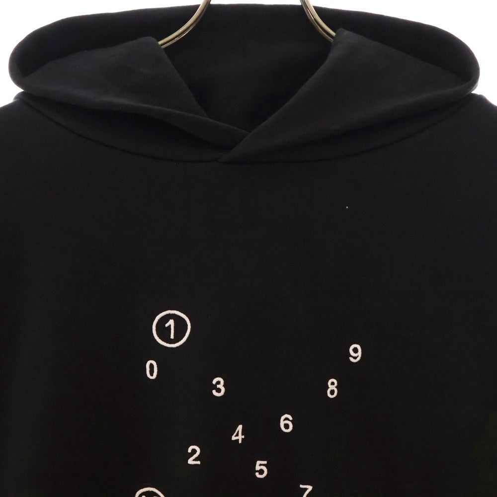 Maison Margiela(メゾンマルジェラ) 23SS オーバーサイズ カレンダーグラフィック ロゴ スウェットパーカー ブラック S50GU0202 S25505