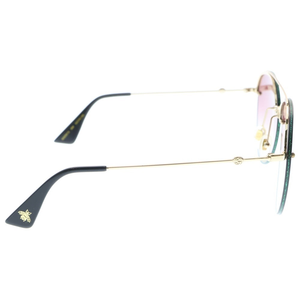 GUCCI(グッチ) GG0351S ドロップ グラデーションレンズ ラメ加工 サングラス アイウェア グリーン