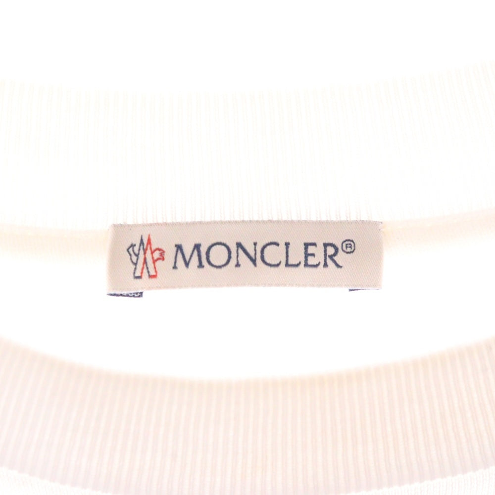 MONCLER(モンクレール) 22AW HYKE アームロゴ ロングスリーブTシャツ 長袖カットソー ホワイト H209K8D00001M2546