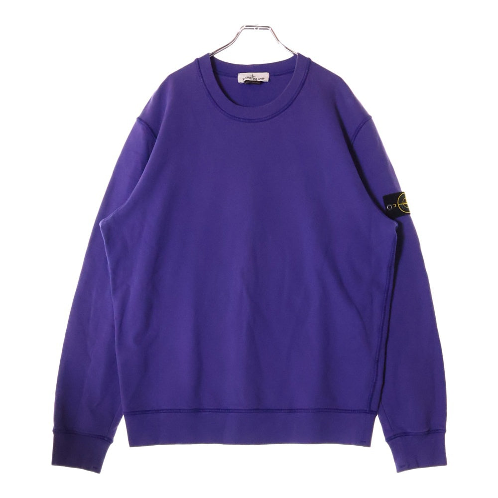 STONE ISLAND(ストーンアイランド) ワッペンパッチ コットン クルーネック スウェット パープル 751563020