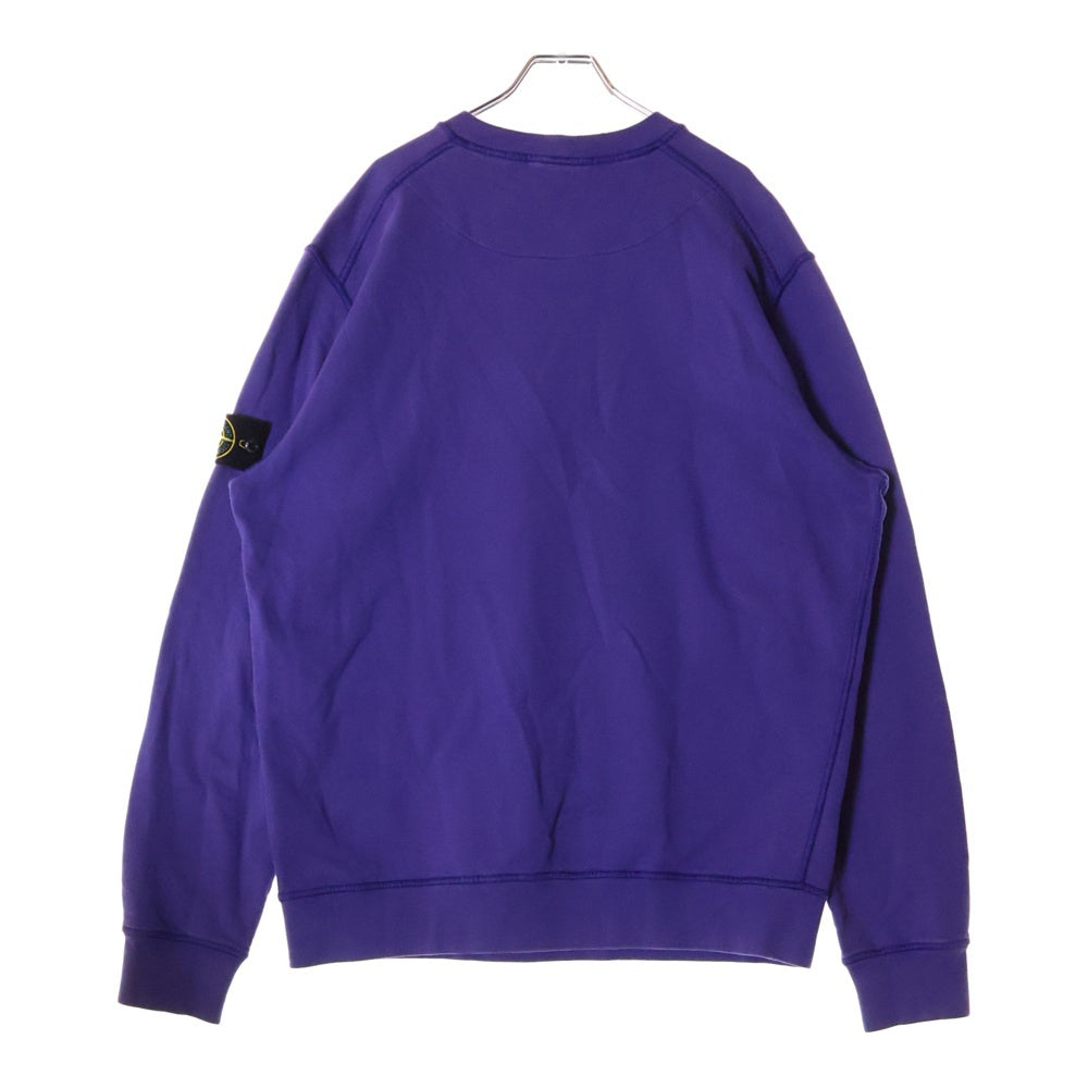 STONE ISLAND(ストーンアイランド) ワッペンパッチ コットン クルーネック スウェット パープル 751563020