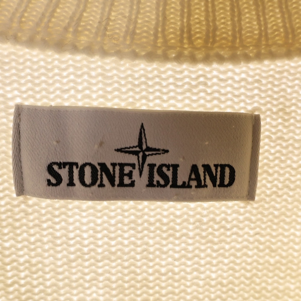 STONE ISLAND(ストーンアイランド) ワッペンパッチ クルーネック ニットセーター クリーム 7315552A3