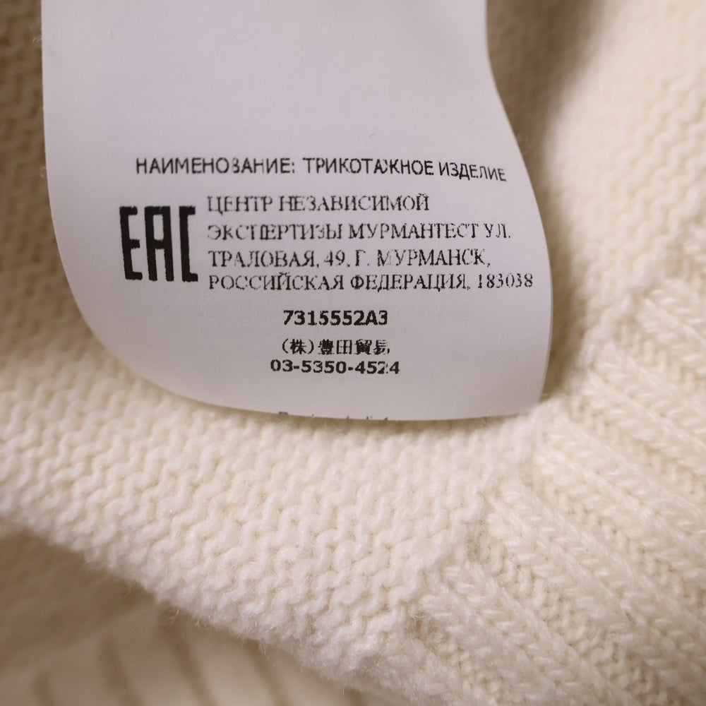 STONE ISLAND(ストーンアイランド) ワッペンパッチ クルーネック ニットセーター クリーム 7315552A3
