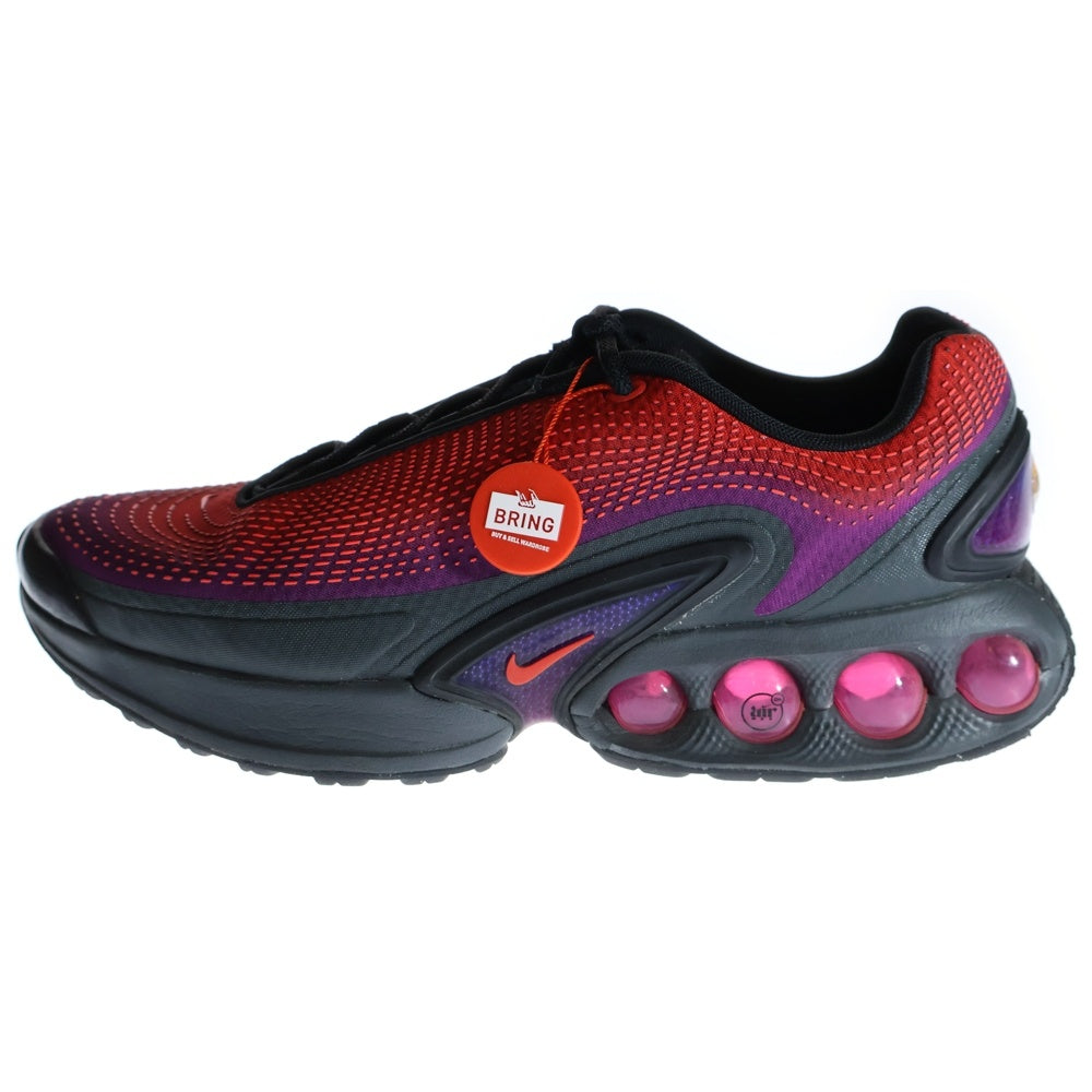 NIKE(ナイキ) AIR MAX DN VIVID PURPLE/LT CRIMSON-DK SMOKE GREY HQ3732-501 ローカットスニーカー シューズ パープル/レッド/ブラック US11/29cm