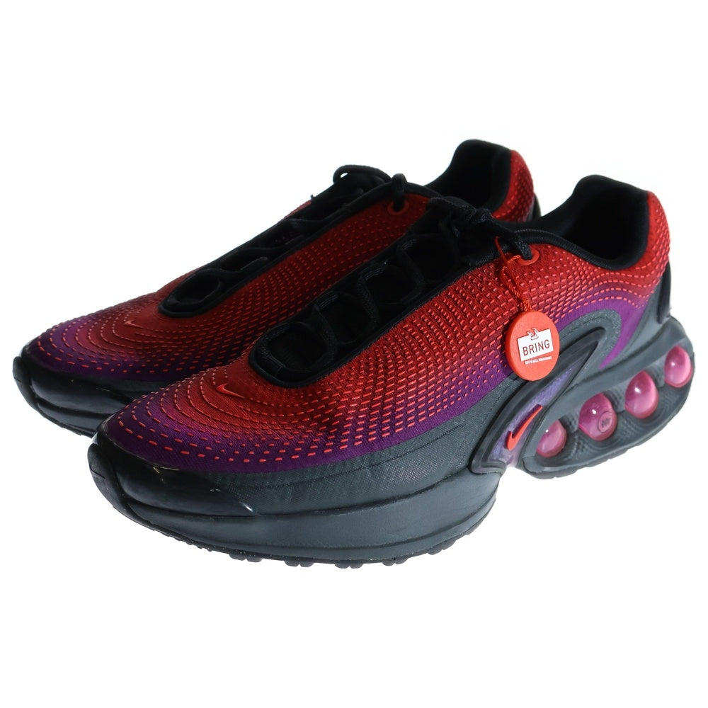 NIKE(ナイキ) AIR MAX DN VIVID PURPLE/LT CRIMSON-DK SMOKE GREY HQ3732-501 ローカットスニーカー シューズ パープル/レッド/ブラック US11/29cm