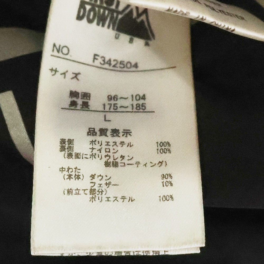 FIRST DOWN(ファーストダウン) SWITCH DOWN JKT MICROFT スウィッチ リバーシブルダウンジャケット ブラック/イエロー F342504