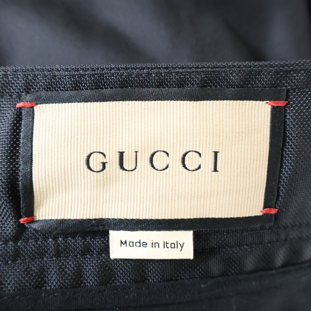 GUCCI(グッチ) 23SS METAMORFOSI ナイロン サイドジッパー トラックパンツ ブラック 710432 ZAHLW