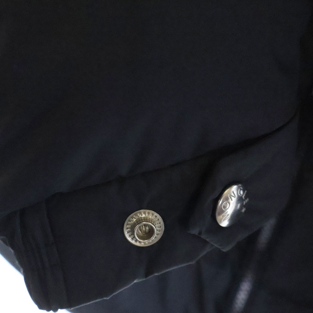 MONCLER(モンクレール) 22AW CARDERE GIUBBOTTO ロゴワッペン ジップアップ ダウンジャケット ブラック H20911A00105 54A81
