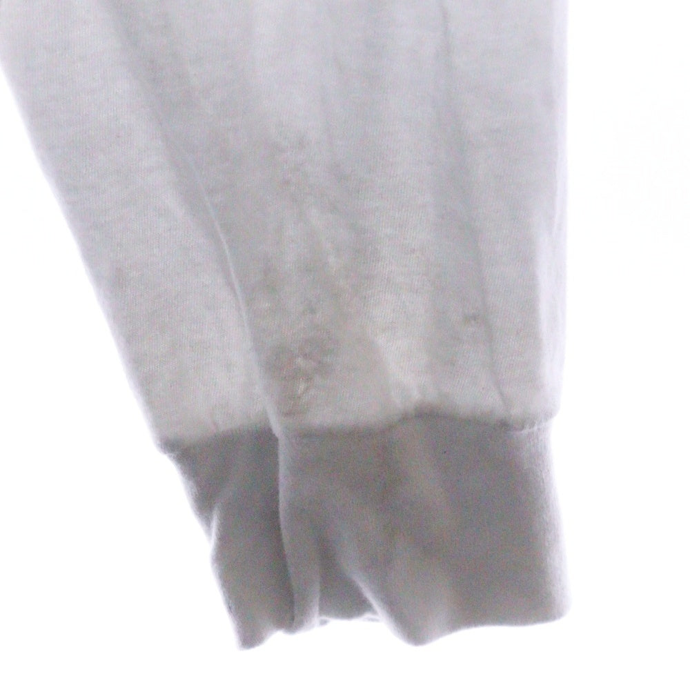 CHROME HEARTS(クロムハーツ) Neck Logo L/S Tee ネックロゴ プリント長袖Tシャツ カットソー ホワイト