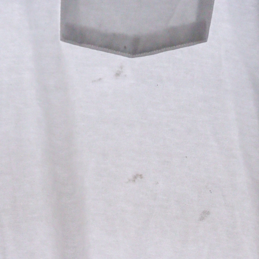 CHROME HEARTS(クロムハーツ) Neck Logo L/S Tee ネックロゴ プリント長袖Tシャツ カットソー ホワイト