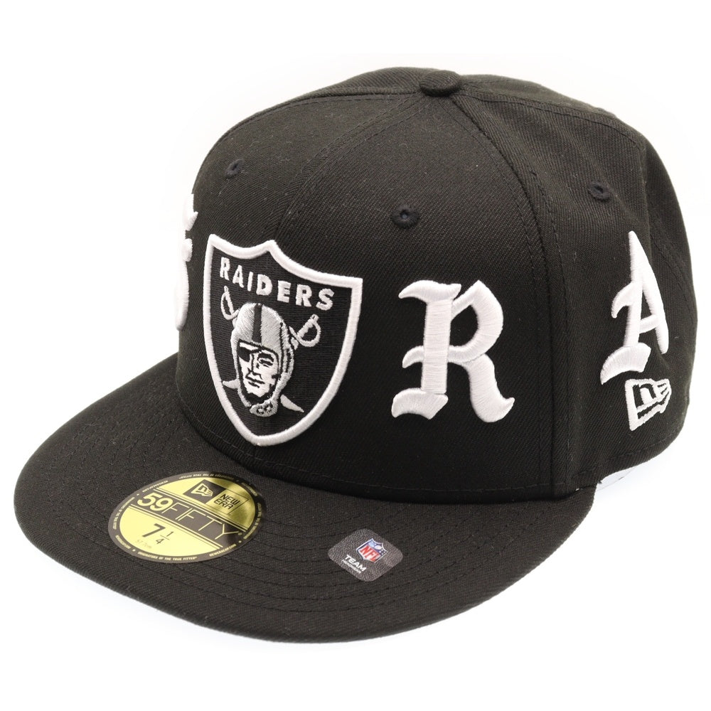 NEW ERA(ニューエラ) 59FIFTY×Born Raised Las Vegas Raiders Wordmark ベースボールキャップ 帽子 ブラック