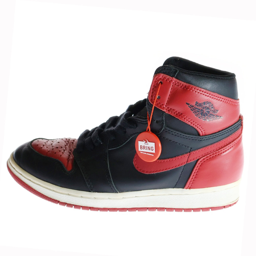 NIKE(ナイキ) 【観賞用 1994年製】 AIR JORDAN 1 HIGH BRED 130207-106 エアジョーダン1 ブレッド ハイカットスニーカー ブラック/レッド US6.5/24.5cm