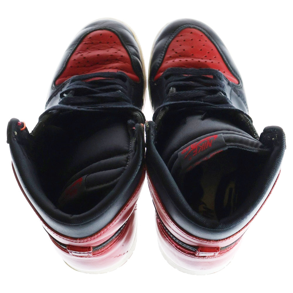 NIKE(ナイキ) 【観賞用 1994年製】 AIR JORDAN 1 HIGH BRED 130207-106 エアジョーダン1 ブレッド ハイカットスニーカー ブラック/レッド US6.5/24.5cm