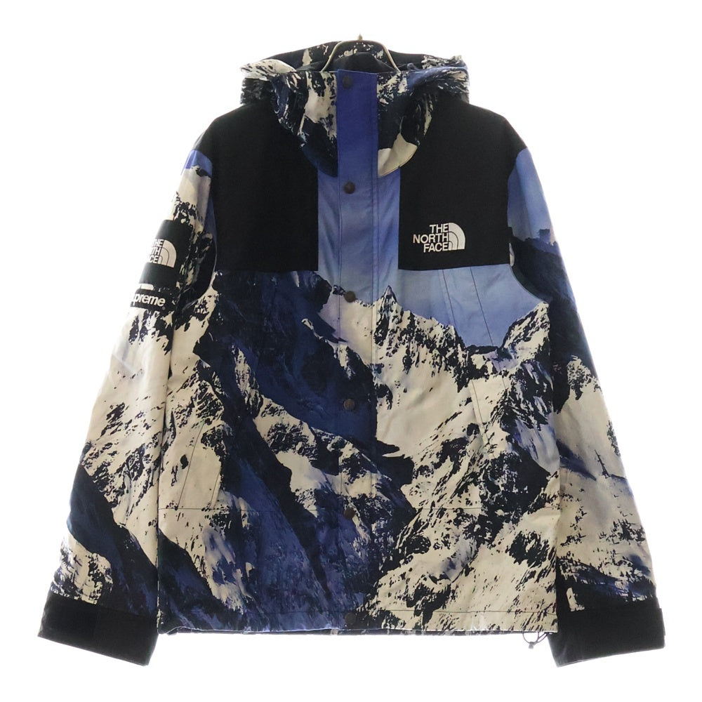SUPREME(シュプリーム) 17AW ×THE NORTH FACE Mountain Parka ザノースフェイス 雪山マウンテンパーカー ジャケット ブルー/ホワイト NF0A3CAF