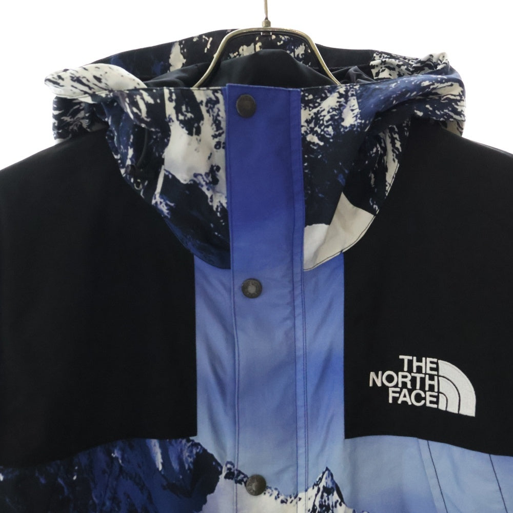 SUPREME(シュプリーム) 17AW ×THE NORTH FACE Mountain Parka ザノースフェイス 雪山マウンテンパーカー ジャケット ブルー/ホワイト NF0A3CAF