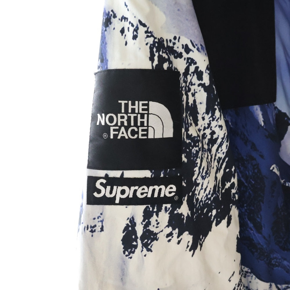 SUPREME(シュプリーム) 17AW ×THE NORTH FACE Mountain Parka ザノースフェイス 雪山マウンテンパーカー ジャケット ブルー/ホワイト NF0A3CAF