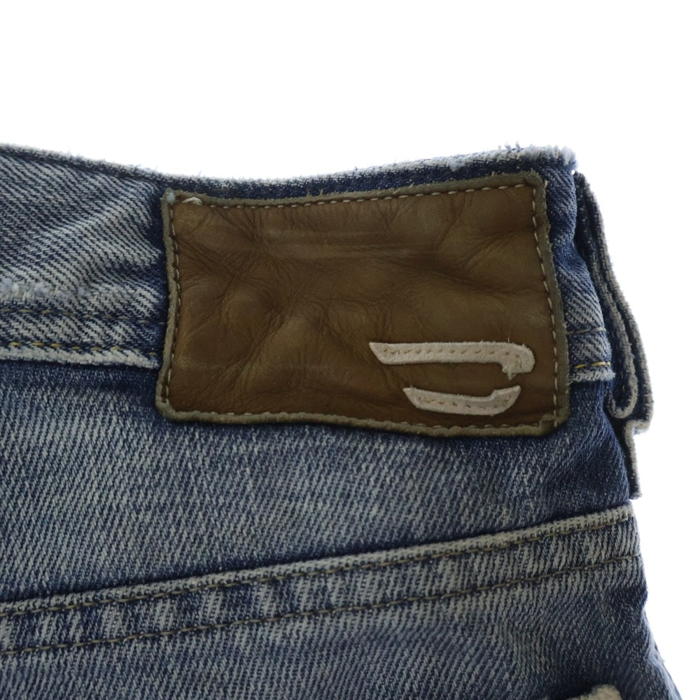 DIESEL INDUSTRY(ディーゼルインダストリー) ZATHAN ダメージ加工 フレアデニムパンツ インディゴ 00ECALA6001
