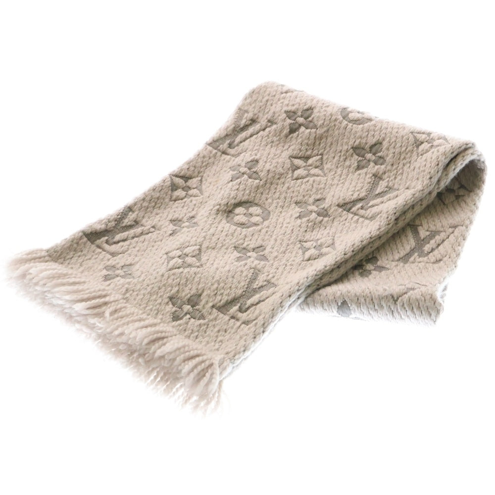 LOUIS VUITTON(ルイヴィトン) エシャルプロゴマニア グリペルル ウール ロングマフラー グレー レディース M74742
