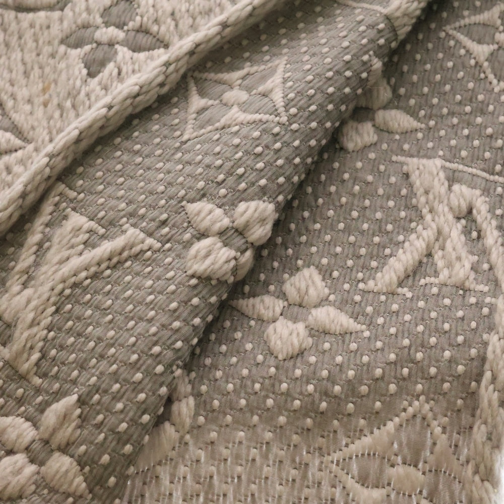 LOUIS VUITTON(ルイヴィトン) エシャルプロゴマニア グリペルル ウール ロングマフラー グレー レディース M74742
