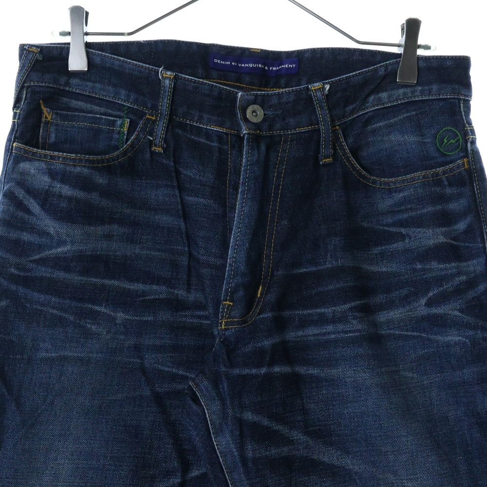 DENIM BY VANQUISH & FRAGMENT(デニムバイヴァンキッシュアンドフラグメント) サイドジップ ストレートデニムパンツ インディゴ VFP1006