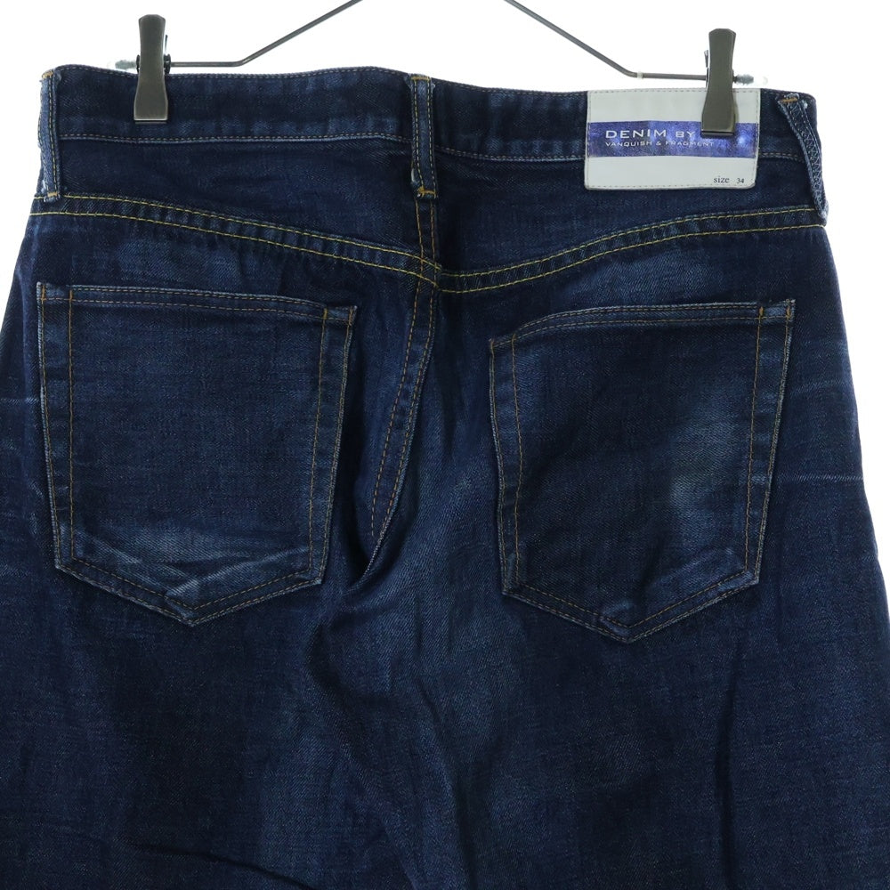 DENIM BY VANQUISH & FRAGMENT(デニムバイヴァンキッシュアンドフラグメント) サイドジップ ストレートデニムパンツ インディゴ VFP1006