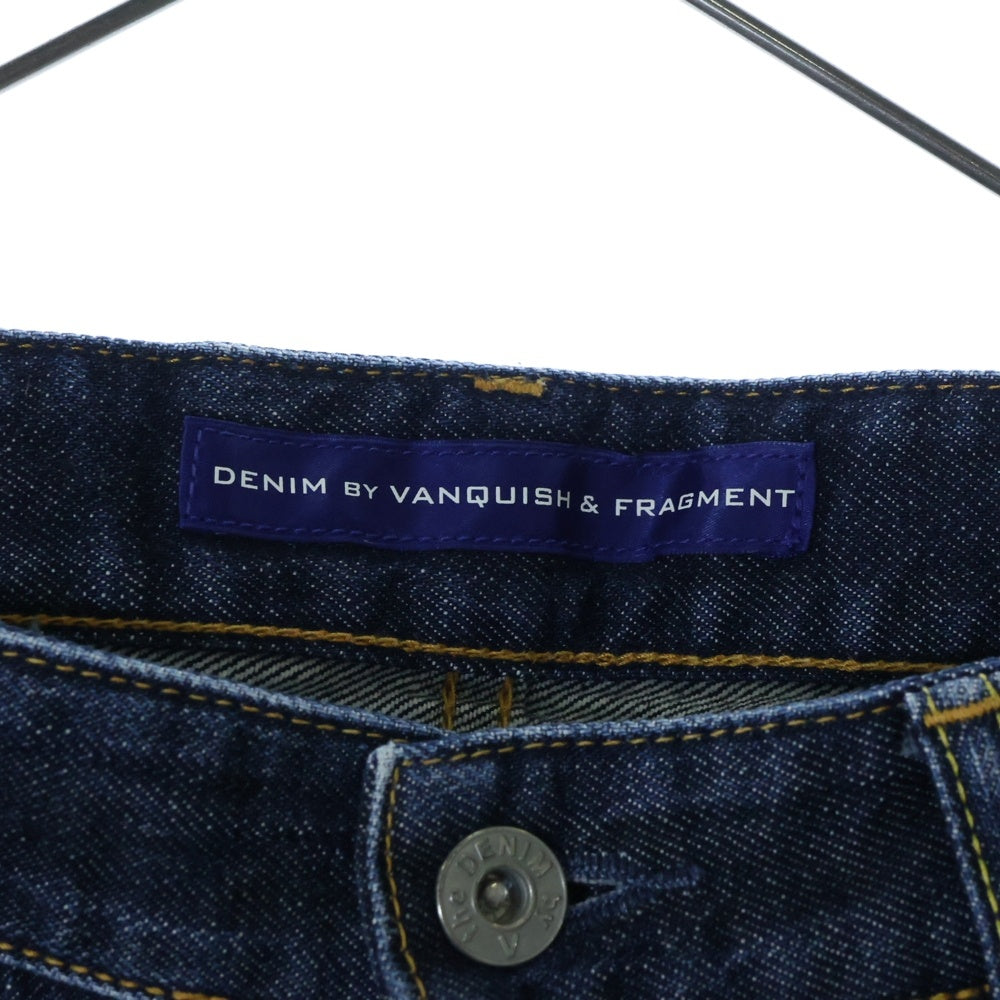 DENIM BY VANQUISH & FRAGMENT(デニムバイヴァンキッシュアンドフラグメント) サイドジップ ストレートデニムパンツ インディゴ VFP1006