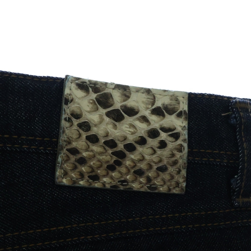 UNIFORM EXPERIMENT(ユニフォームエクスペリメント) 15SS SLIM-FIT STRETCH JEANS スリムフィットストレッチジーンズ インディゴ デニムパンツ UE-150045