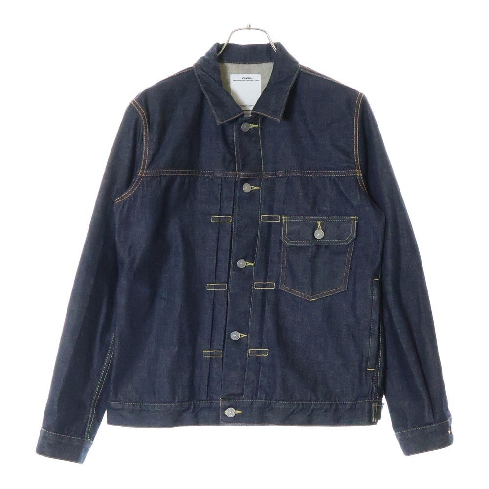VISVIM(ヴィスヴィム) SOCIAL SCULPTURE 102 JKT シンチバッグ付き デニムジャケット インディゴ 0112105006007